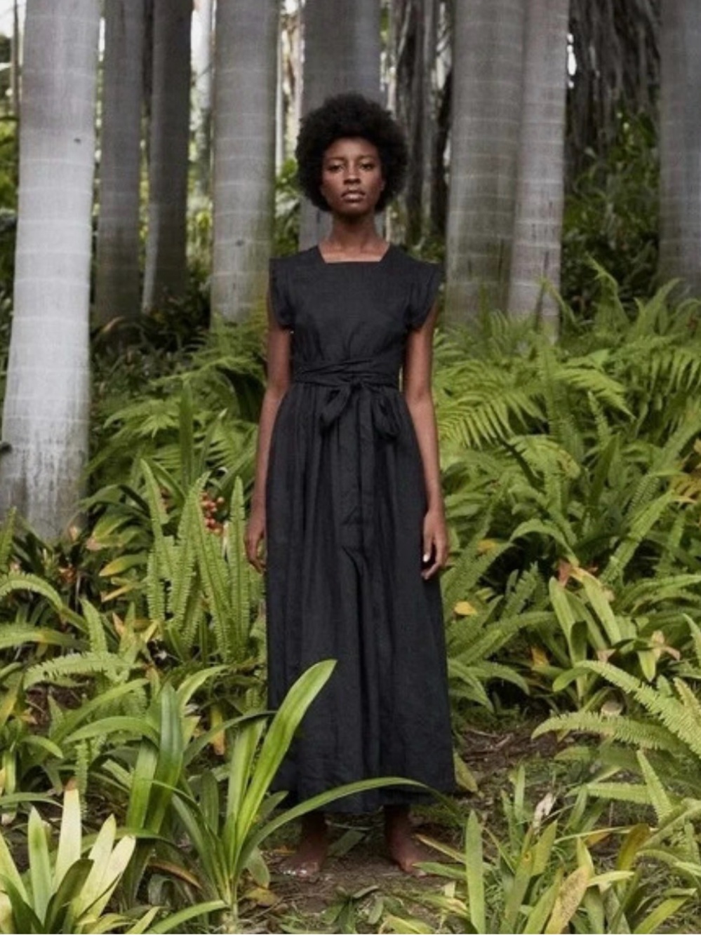 Doen Pacifica Black Wrap Dress - Picture 4 of 6
